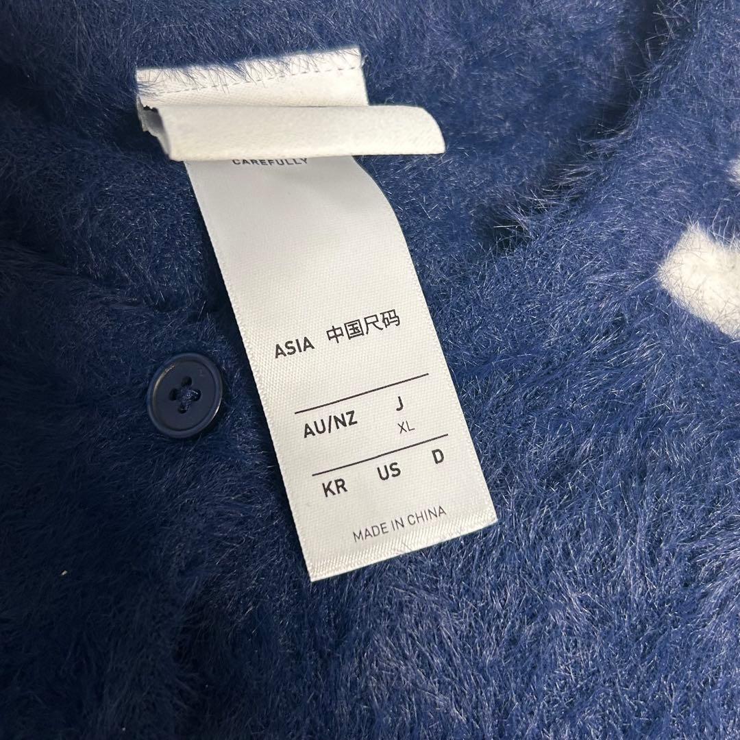 adidas アディダス フラッフィーニット カーディガン シャギXL