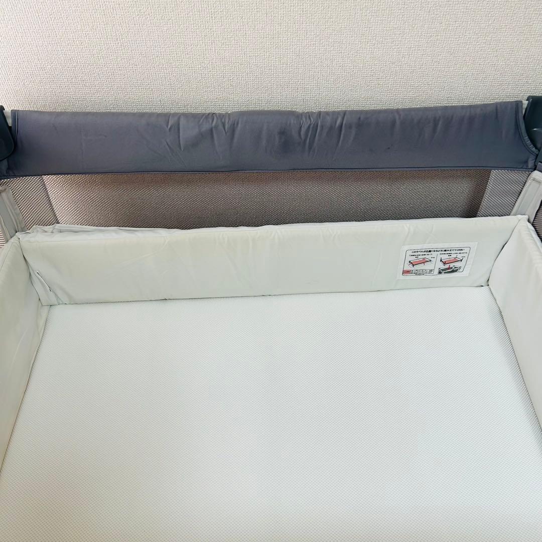 【良品】アップリカ ココネルエアーAB ベビーベッド グレーベアー Aprica