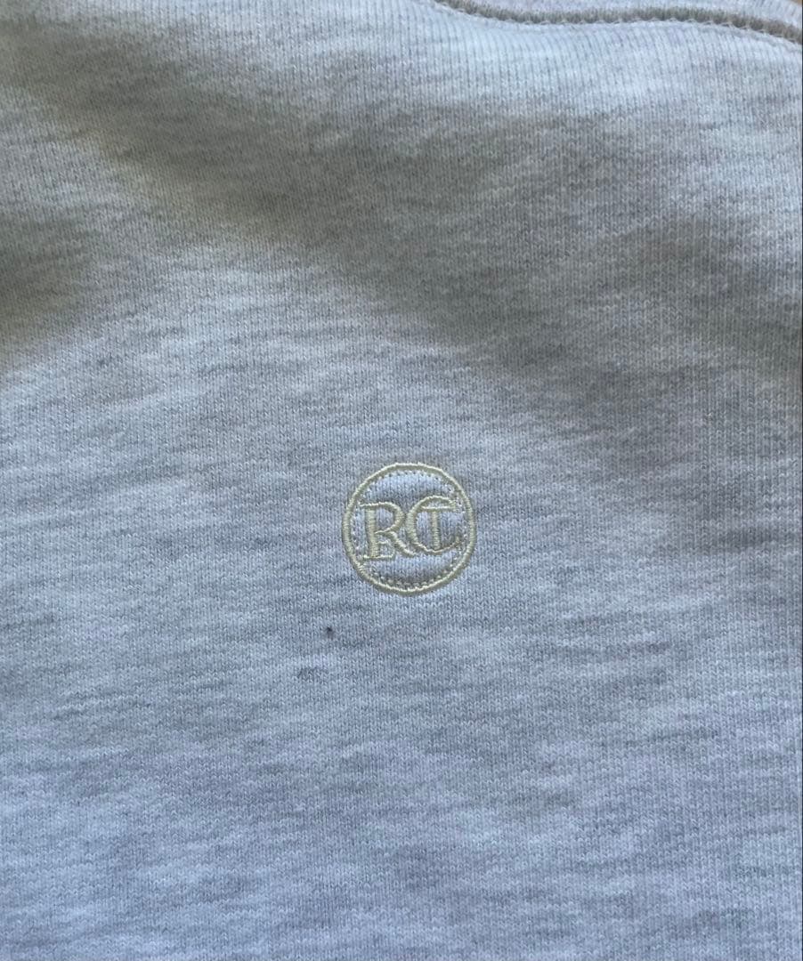 人気韓国ブランド‼️RECTO メンズグレー スウェット 肉厚裏毛トレーナー