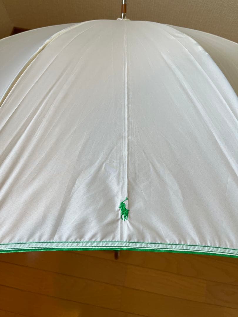 【新品•未使用】ポロ ラルフ ローレン 雨傘　長傘 C0撥水　オフホワイト