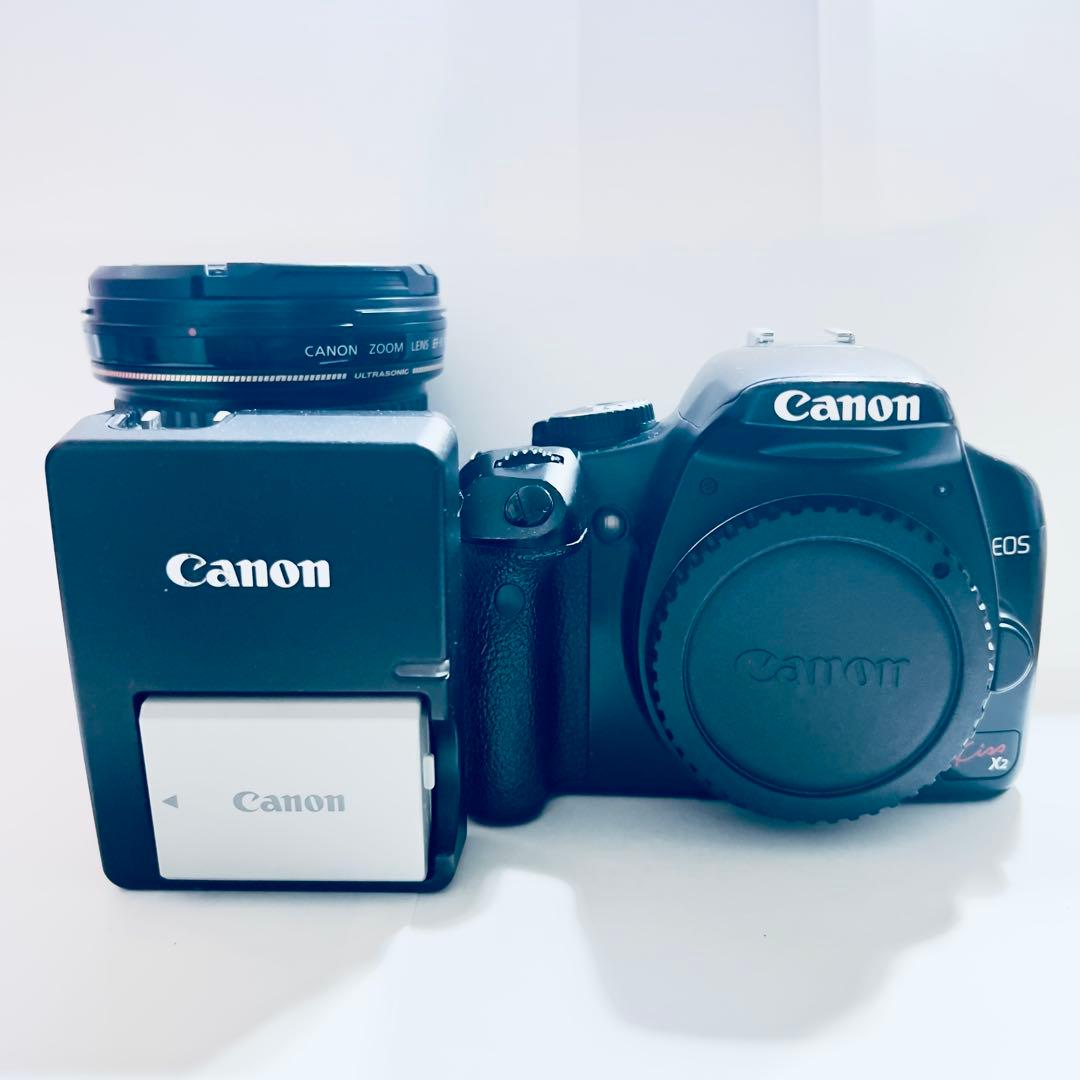 Canon EOS kiss X2 デジタル一眼レフ ズームレンズ付き
