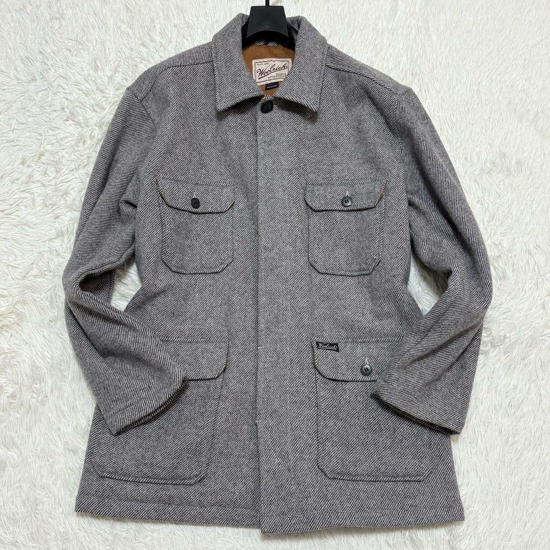 美品✨ Lサイズ 90S ウールリッチ ウールジャケット 6ポケット グレー 白