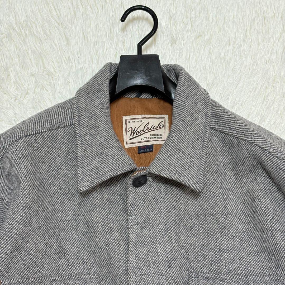 美品✨ Lサイズ 90S ウールリッチ ウールジャケット 6ポケット グレー 白