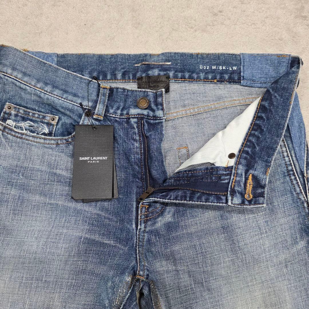 SAINT LAURENT PARIS　サンローランパリ　デニムパンツ　28　膝