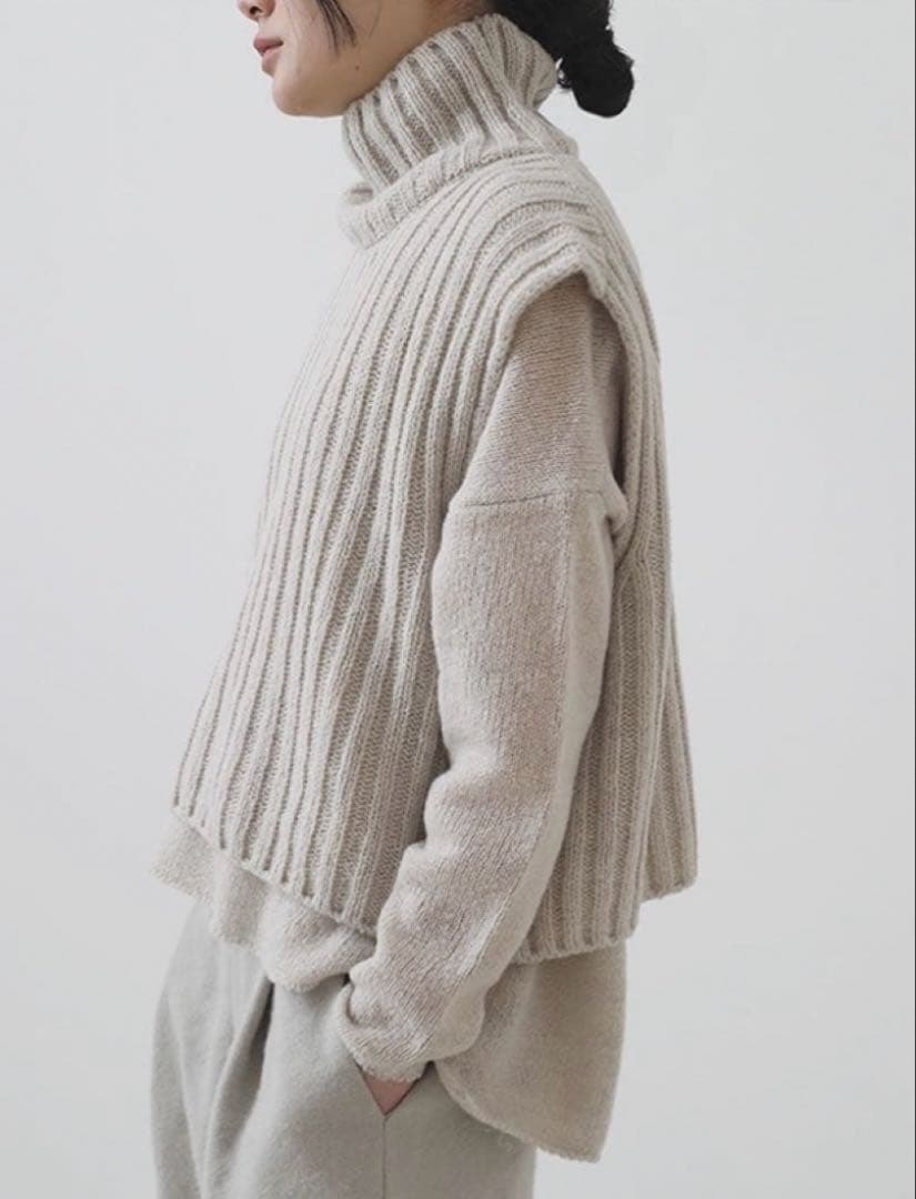 evam eva リニュー ウール ベスト