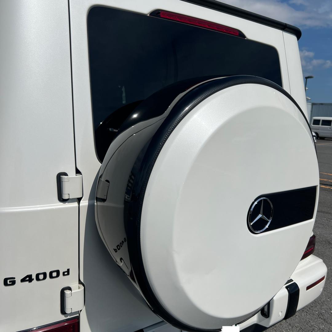 現行 Gクラス 純正 スペアタイヤ カバー ホワイト ベンツ W463A