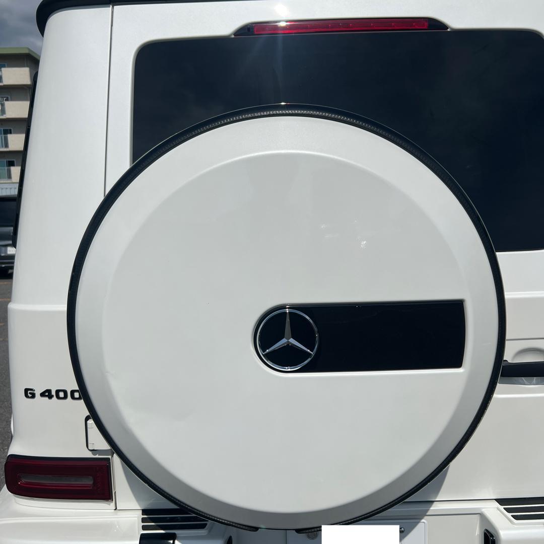 現行 Gクラス 純正 スペアタイヤ カバー ホワイト ベンツ W463A