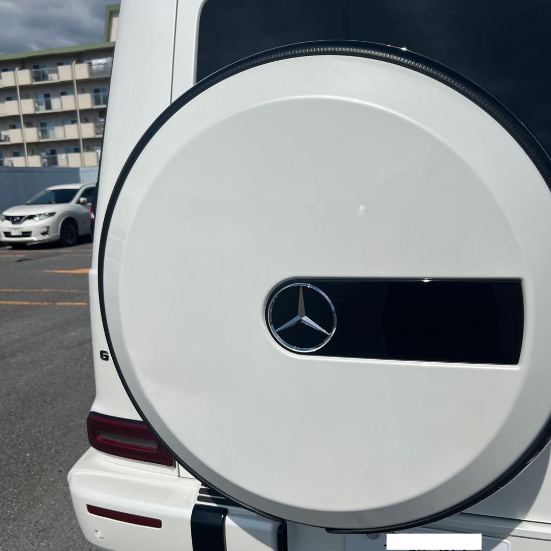 現行 Gクラス 純正 スペアタイヤ カバー ホワイト ベンツ W463A