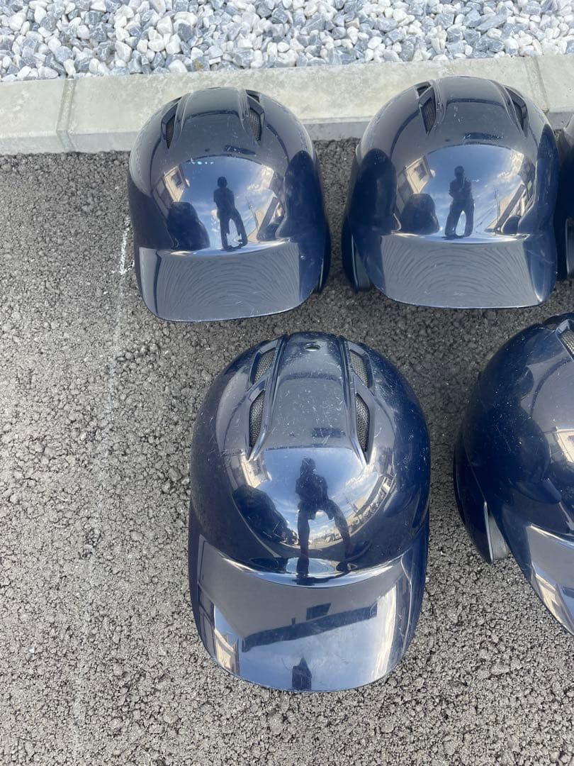 バッター用ヘルメット ネイビー 7個セット