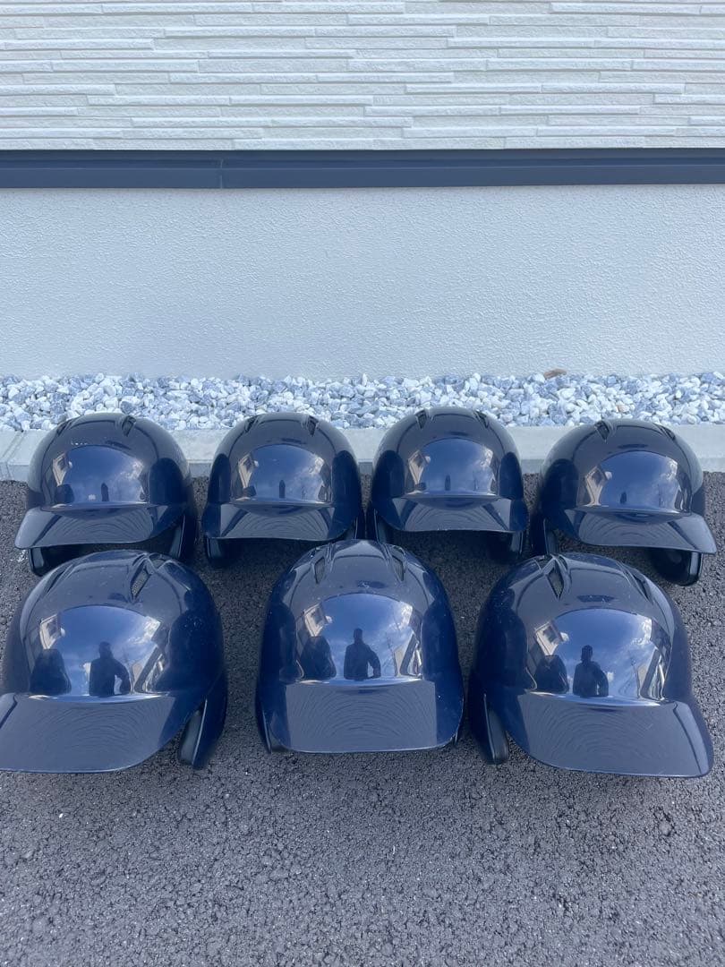 バッター用ヘルメット ネイビー 7個セット