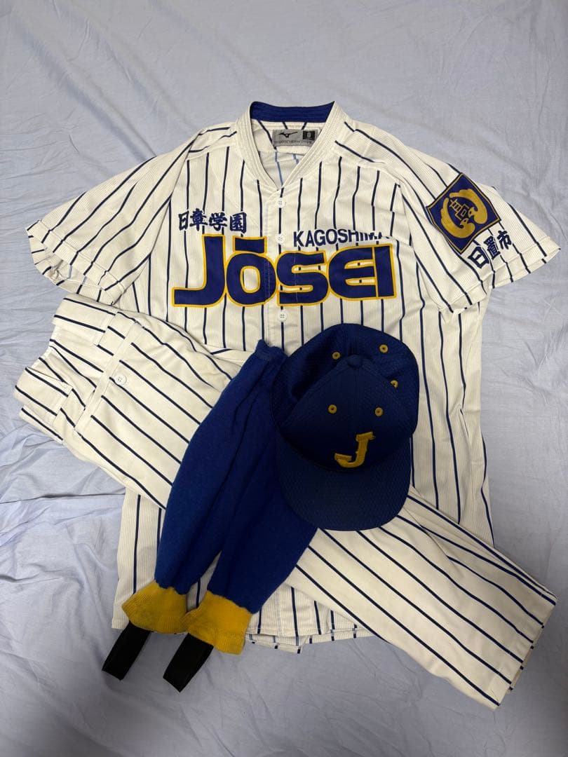 n*a様 鹿児島城西高校 野球部 公式戦ユニフォーム 帽子 ストッキング セット