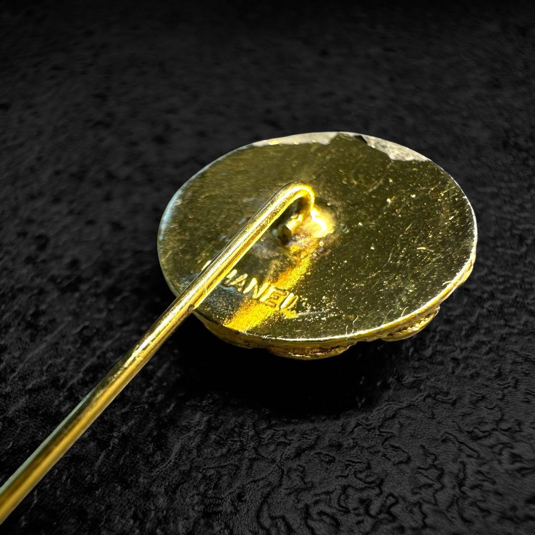 希少✨CHANEL Camellia Vintage Gold Brooch