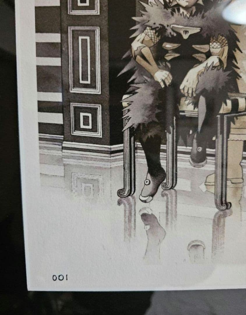 複製原画　直筆サイン入り　金色のガッシュ展