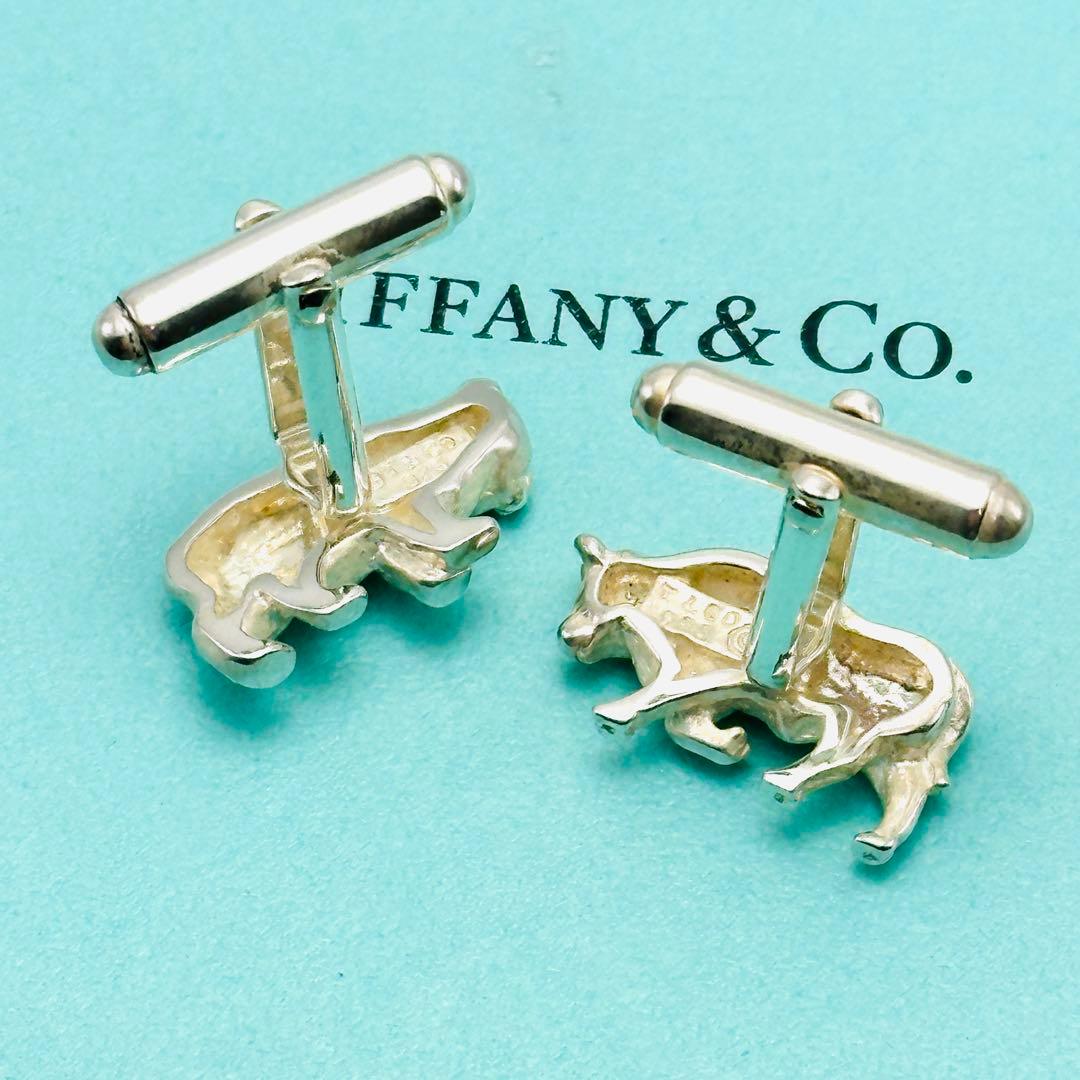 Tiffany ブル　ベア　シルバー　カフス　925 カフリンクス　カフスボタン