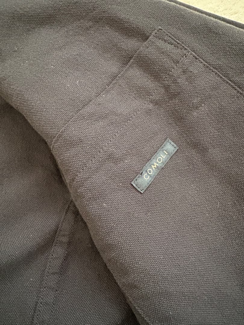 コットンダックスジャケット　COMOLI　B01-01006　黒　サイズ3