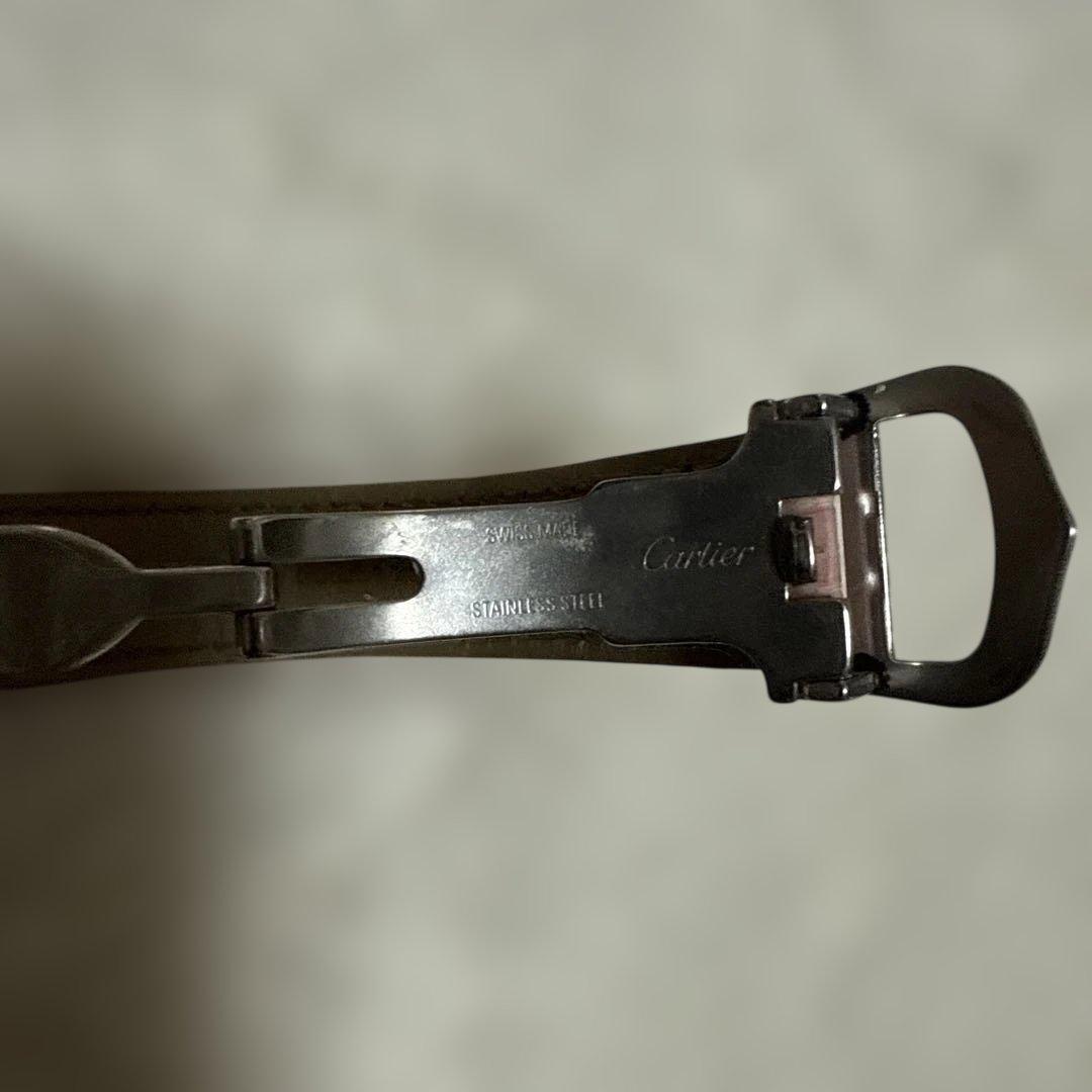 Cartier レクタングル時計 ピンクレザー