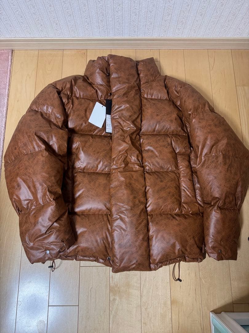 breath transfer leather down Mサイズ badhop