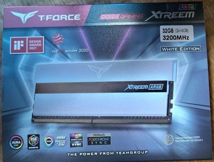 メモリー TEAM T-FORCE XTREEM ARGB WHITE DDR4-32GB