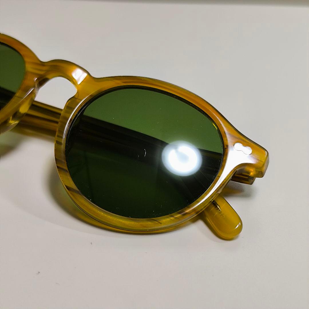 モスコット MILTZEN 49 サングラス メガネ 度なし グリーンレンズ