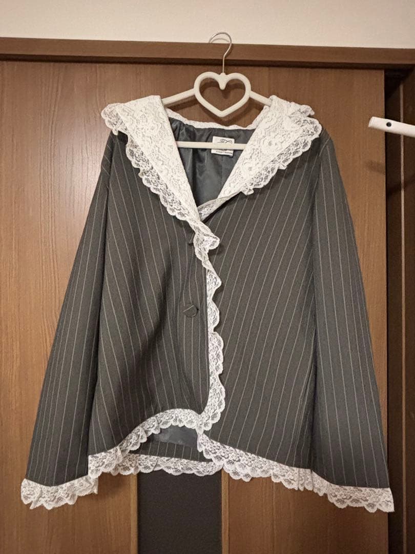 treat urself Retro lace jacket グレー