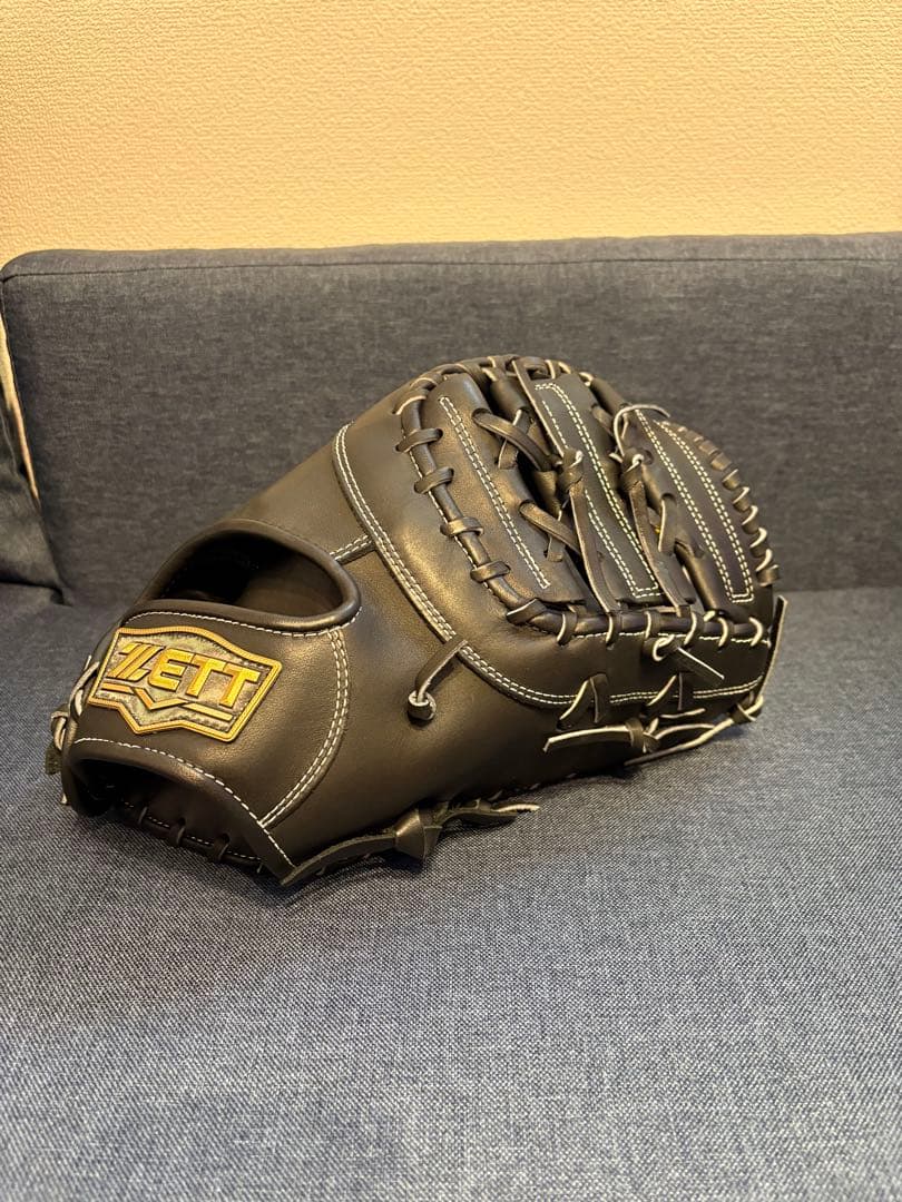 ポ*ポ様 【新品未使用】ZETT 硬式用ファーストミット一塁手用黒ブラック