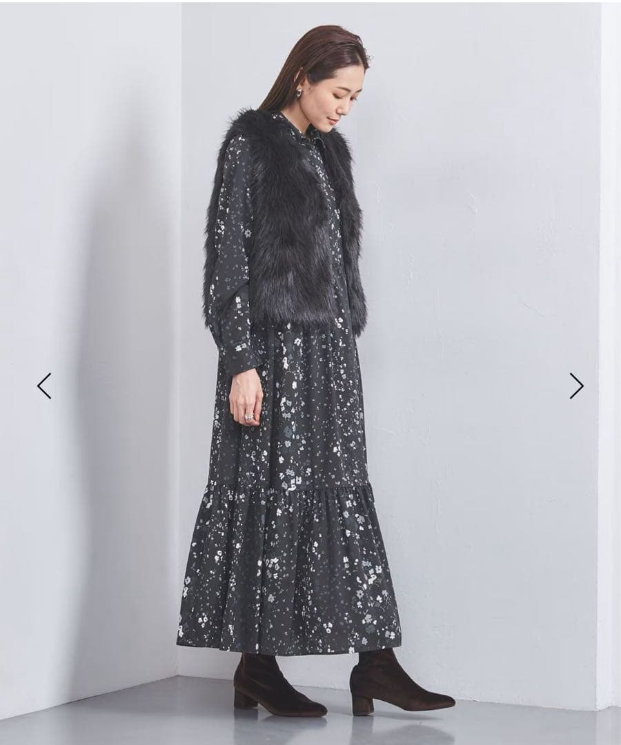 フェイクファー ショートベスト