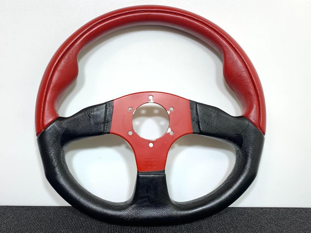 モモ MOMO コマンド2 レッドスポーク 35パイ 廃盤モデル 希少 リング付