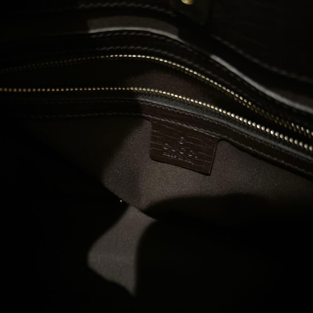 【美品】GUCCI ホースビット GGキャンバス ハンドバッグ