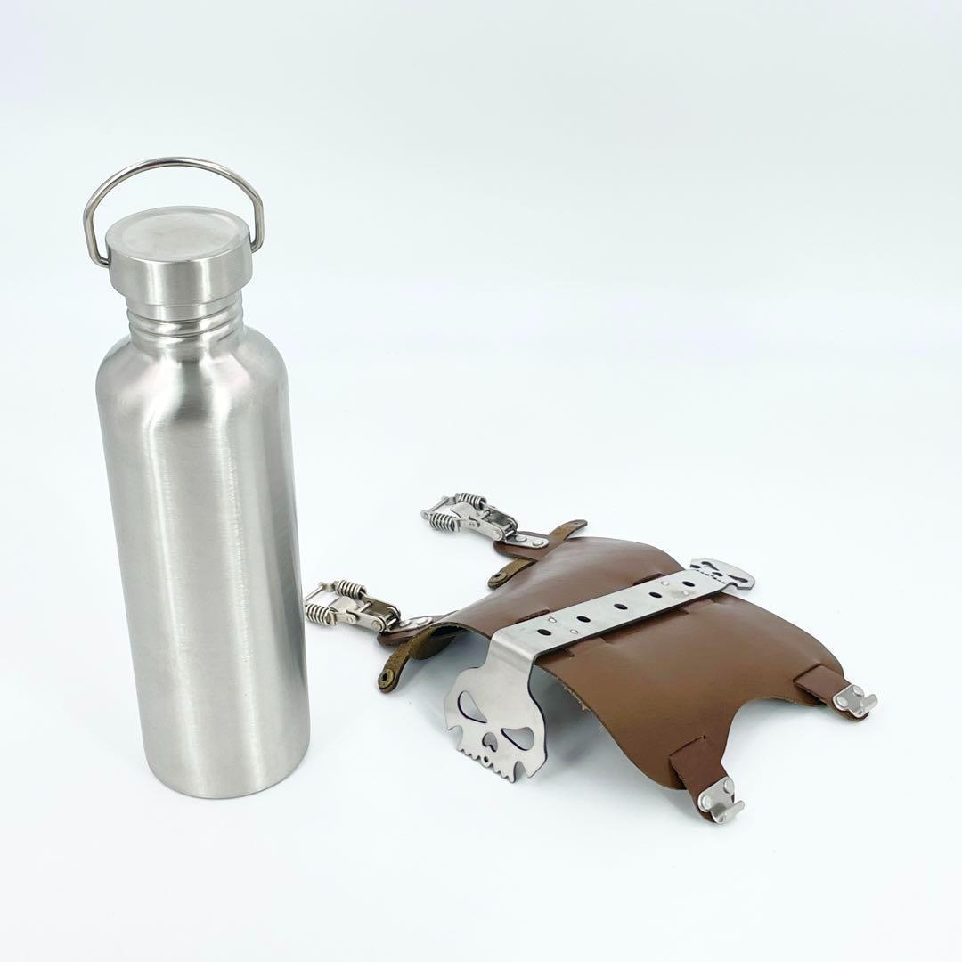 ブラウン☆エマージェンシータンク☆燃料 1L 携行缶 フューエルボトル バイク