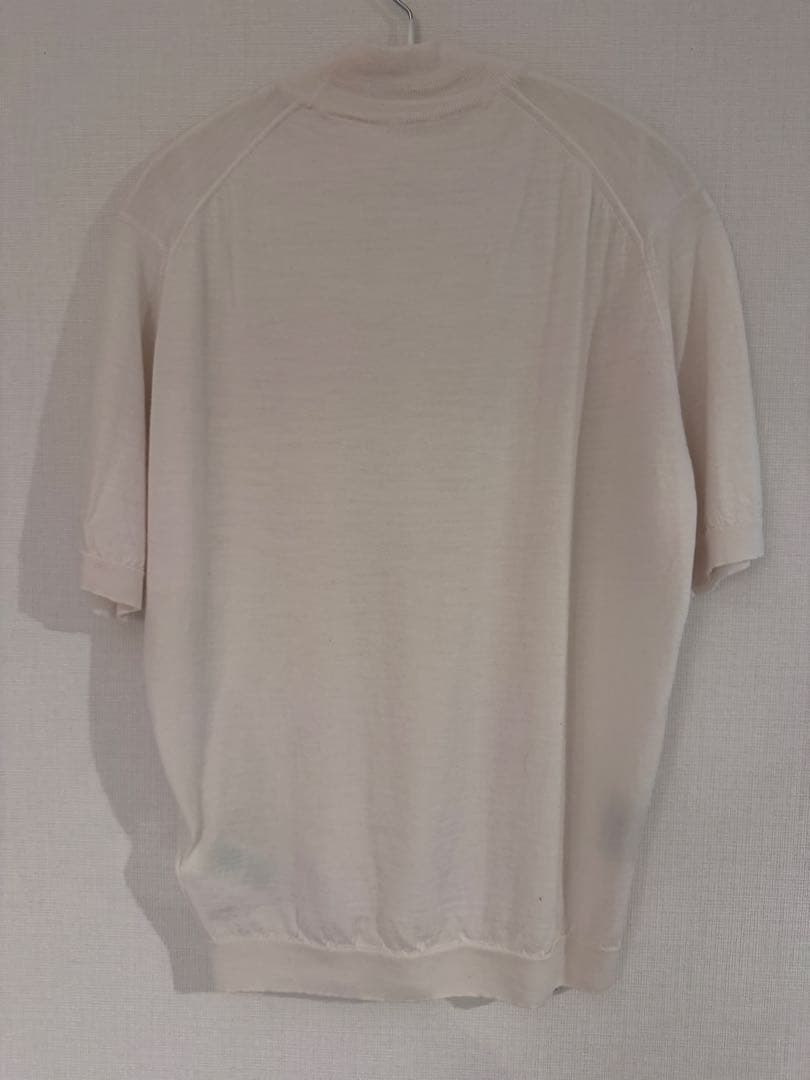 【今週末のみ特別値引】ジョンスメドレー　モックネック半袖ニットSサイズ