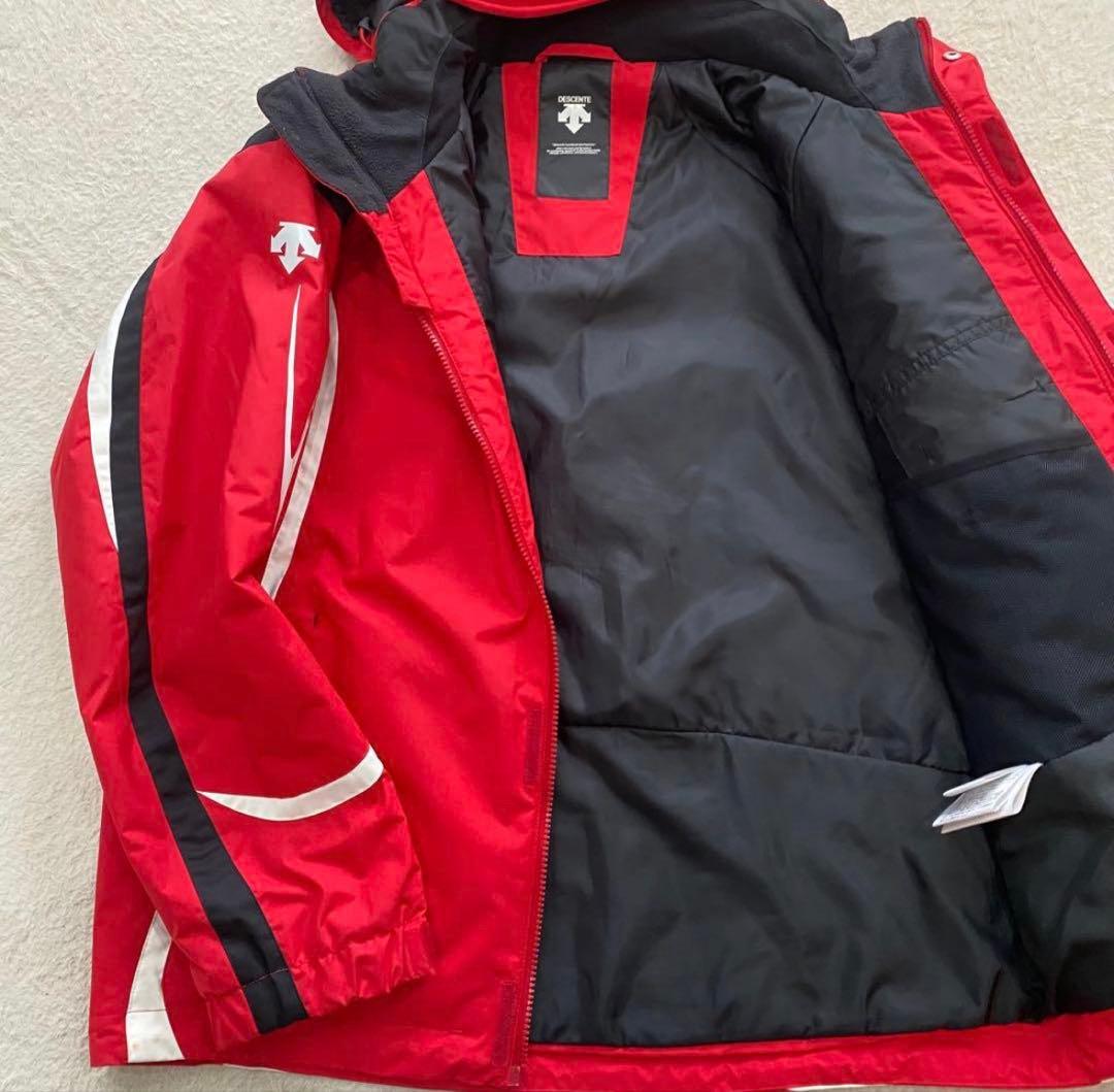 デサント レッド スキーウェア　上下セット
