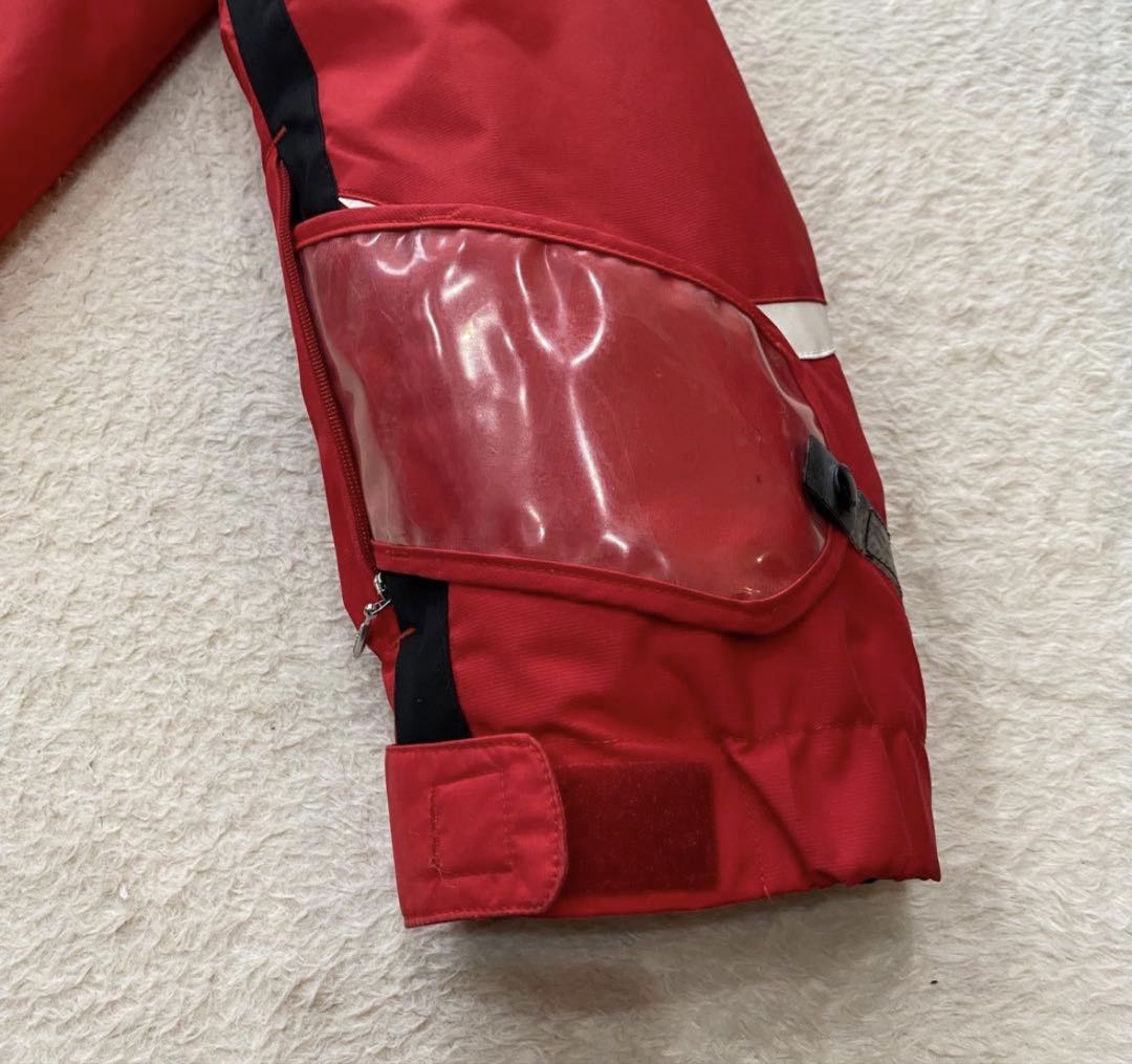 デサント レッド スキーウェア　上下セット