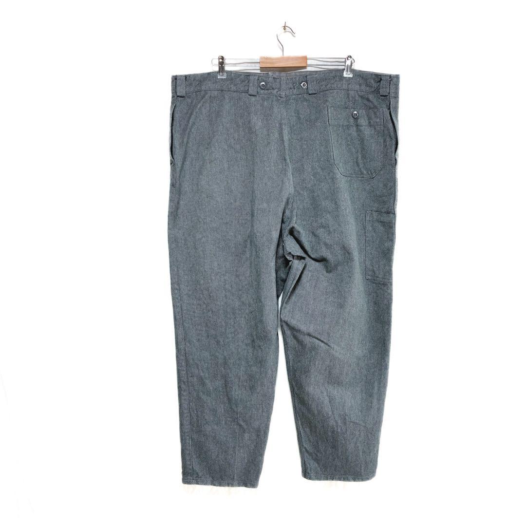 美品 50s スイス軍 デニム オーバーパンツ W46 L28 ビッグサイズ