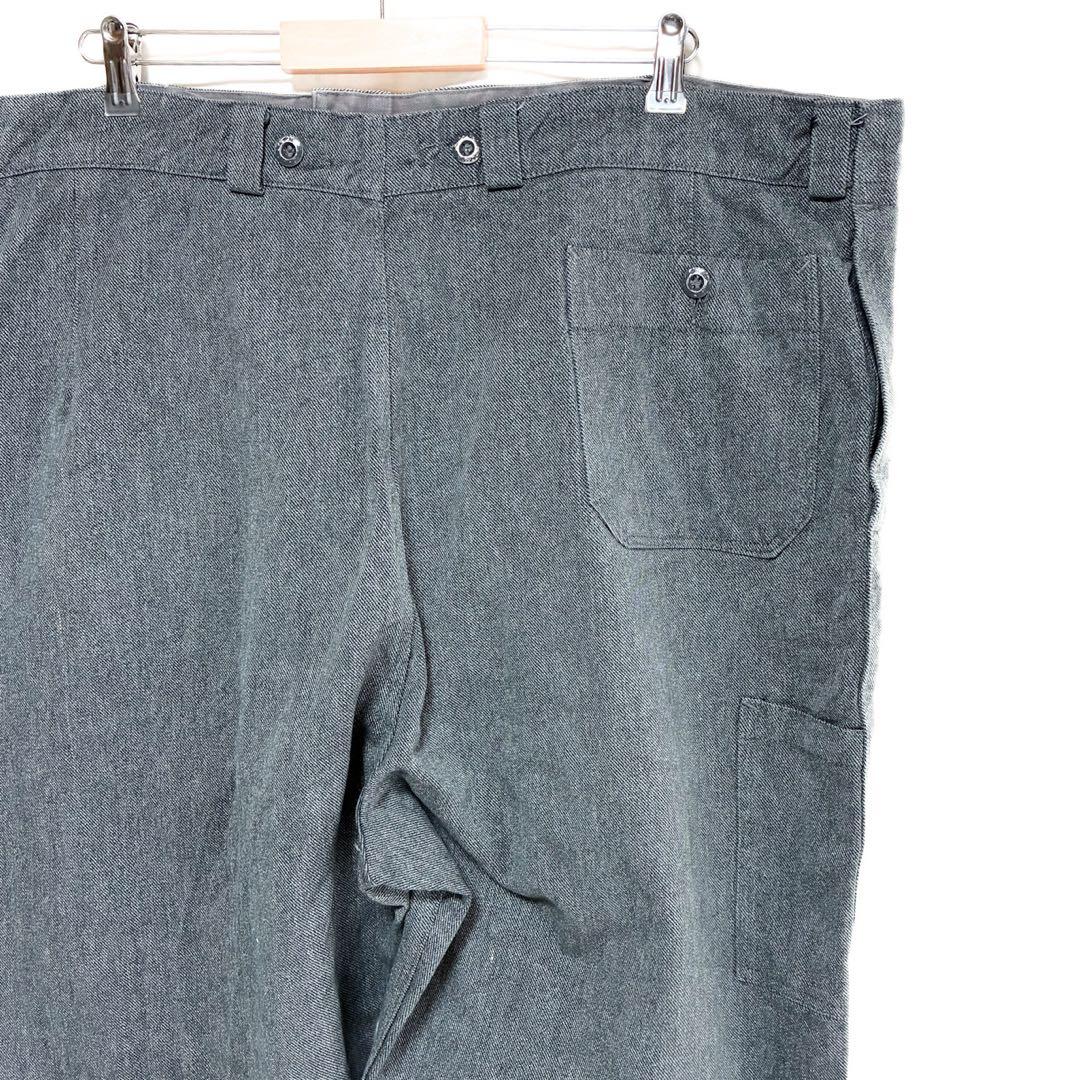 美品 50s スイス軍 デニム オーバーパンツ W46 L28 ビッグサイズ