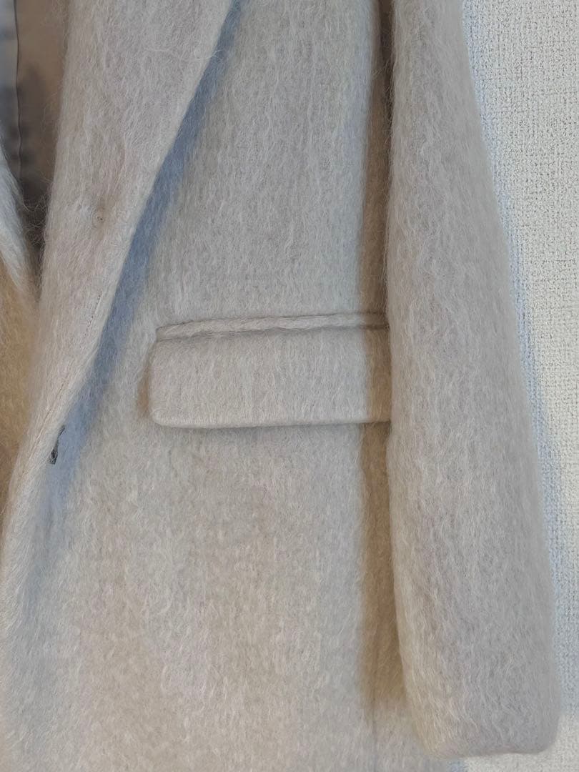 anuans モヘアシャギーテーラードジャケット