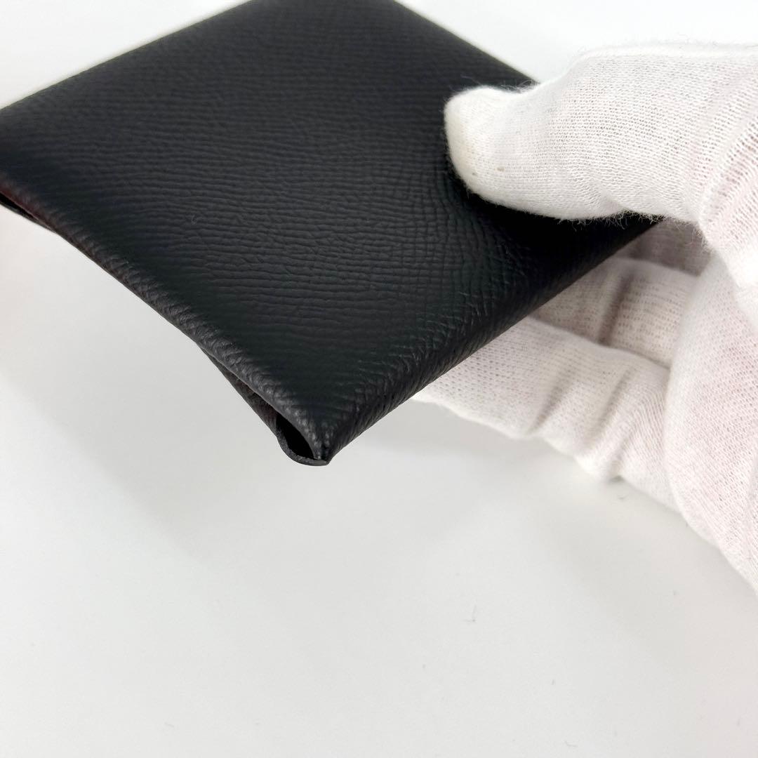 新品 HERMES バスティア ケース ノワール ブラック B刻印 黒