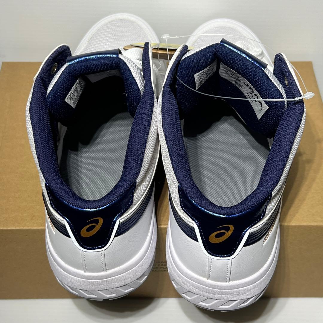 アシックスASICS未使用安全靴 CP218 ホワイト/ネイビー