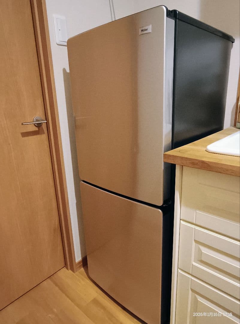 ayu 148L 限定仕様 Haier 2ドア冷凍冷蔵庫 自動霜取り