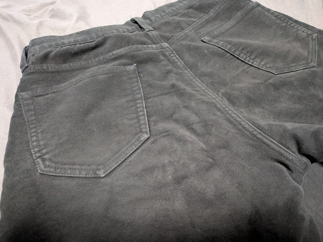 COMOLI ブラックモールスキンパンツ サイズ1