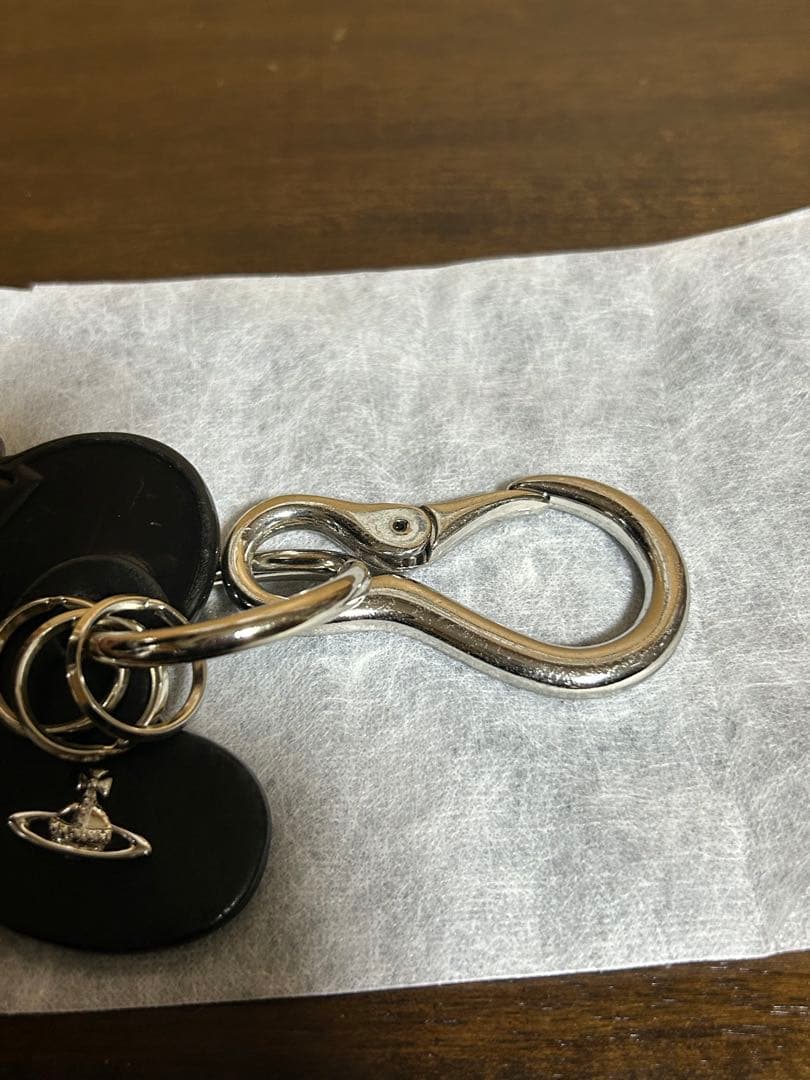 ヴィヴィアンウエストウッド オーヴ ハートキーホルダー キーリング 黒