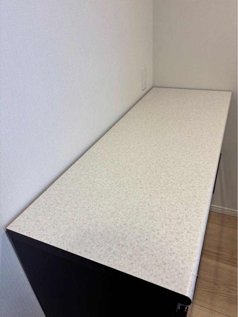 【美品】キッチンカウンター　ニトリ　アルミナ2 （120CT DBR）