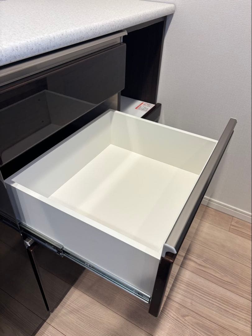 【美品】キッチンカウンター　ニトリ　アルミナ2 （120CT DBR）