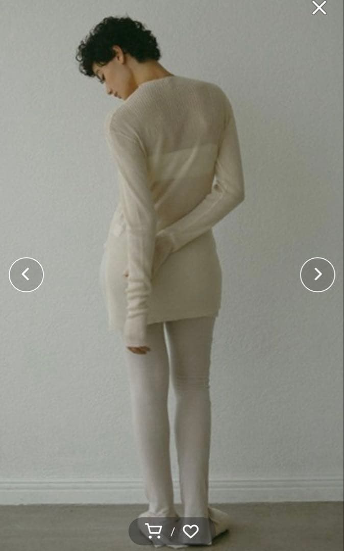 ETRE TOKYO カットソースリムスカパン