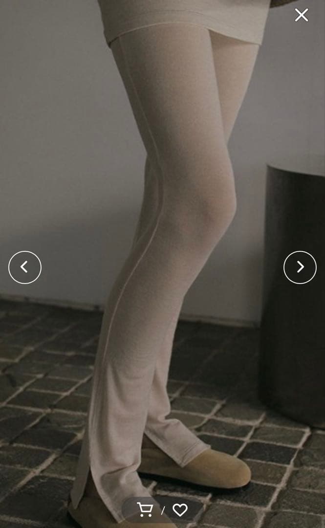 ETRE TOKYO カットソースリムスカパン