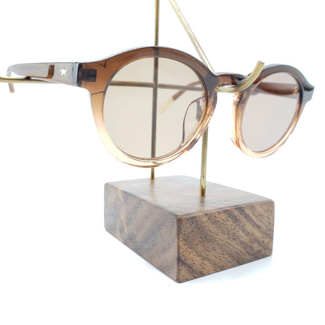 BLANC..監修 Cat's ISSUE 度なしサングラス クリアブラウン