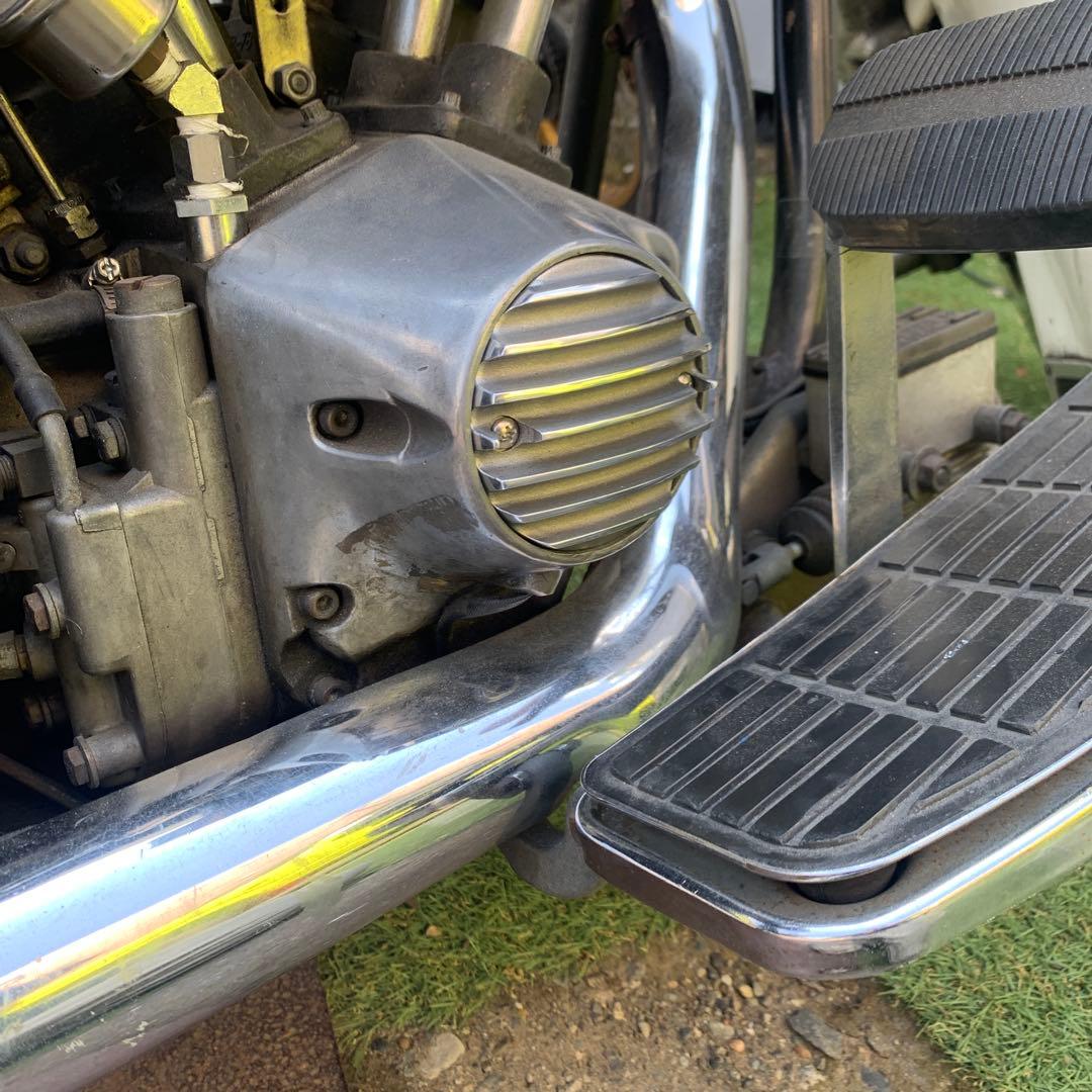 ハーレー　アルミ砂型ポイントカバー 7フィンタイプ　ショベルビックツイン