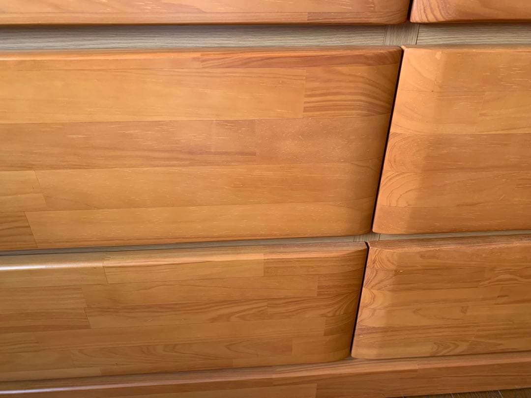 天然木　チェスト120 4段8杯　引き出し収納　三友ファニチャー　木製　タンス