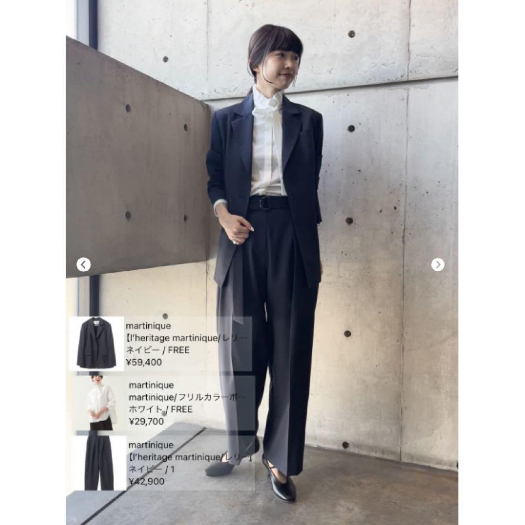 l’heritage martinique タイプライターウーステッドジャケット