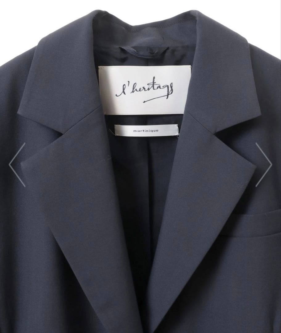 l’heritage martinique タイプライターウーステッドジャケット