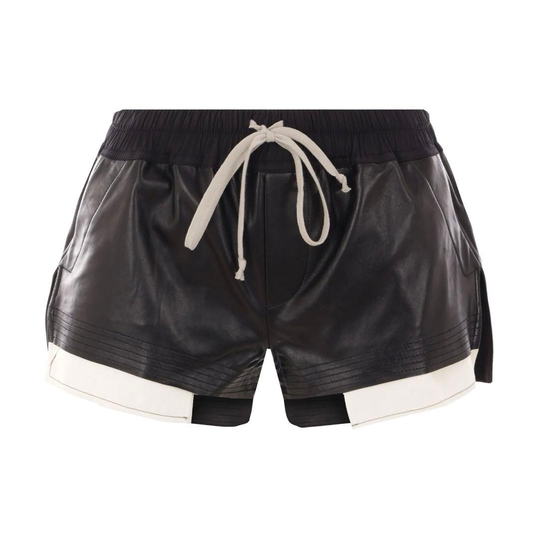 Rick Owens Fog レザーショートパンツ 38
